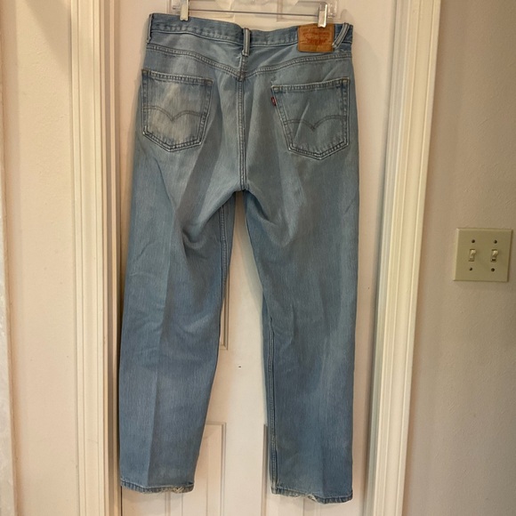 Levi’s 550 Jeans Orange Tab, Vintage, Men’s 36” x 32”, Well Loved, Well Worn. - Picture 6 of 11